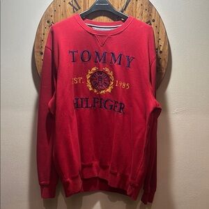 Tommy Hilfiger Red Crewneck Sweater